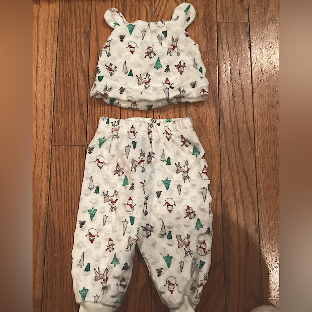 Cute Infant Pants & Hat.